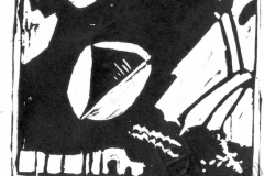 "There beyond the horizon", 2002, X3, 10x10cm