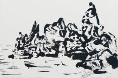 "Rocks 2", March 2009, paper/monotype