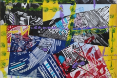 "Composition 1", 2010, paper/mixed media