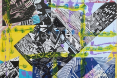 "Composition 2", 2010, paper/mixed media