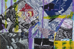 "Composition 4", 2010, paper/mixed media