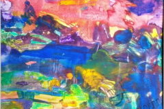 "Evening garden", 2009, paper/monotype, 32x32cm