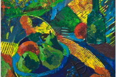 "Still life with pears", 2011, paper/mixed media, 32x32cm