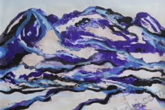 "Winter Mountains", 2011, paper/mixed media, 25x36cm