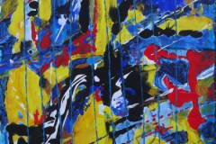 "Hot night", September 2015, paper/acrylic, 55x49cm