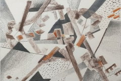 "Assemblage Point 2", 2020, paper/mixed media, 52x73cm