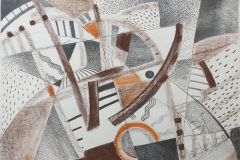 "Assemblage Point 3", 2020, paper/mixed media, 52x74cm