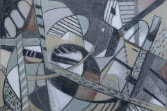 "Visitors 4", 2020, paper/mixed media, 50x74cm
