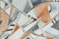 "Process 1", 2020, mixed media, 52x74cm