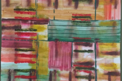 "Multistory 2", 2022, paper/acrylic, 85x61cm