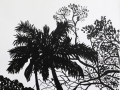 "Palm trees 1", March 2009, paper/acrylic