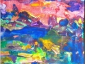 "Evening garden", 2009, paper/monotype, 32x32cm