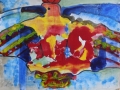 "Phoenix", 2012, paper/mixed media