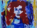 "The Other Side of the Moon", (self-portrait) 2009, paper/monotype, 49x50cm