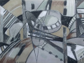 "Visitors1", 2020, paper/mixed media, 50x74cm