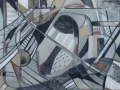 "Visitors 2", 2020, paper/mixed media, 52x73cm