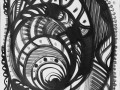 "Time Loop", 2016, paper/ink, 86x61cm