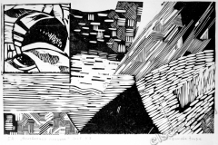 "Unknown planet", 2005, X3, 19x31cm