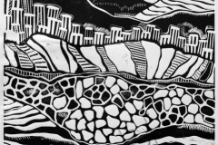 "Zygalga. Stone river 2", 2016, X3, 40x32cm
