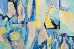 "The Sky in Bottles", 2001, canvas/oil, 98x90