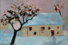 "Nightfall", 2002, canvas/oil, 60x70