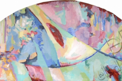 "Spring of Yin", 2004, canvas/oil, 50x120