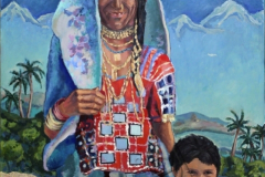 "Karnataka Lady", 2009, canvas/oil, 100x80