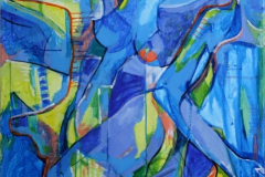 "Celestial Maidens", 2012, canvas/acrylic, 100x80