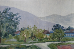 "Etude 3", August 2013, cardboard/oil, 25x40