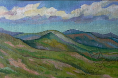 "Etude 4", August 2013, cardboard/oil, 25x40