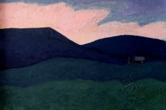 "Dawn", 2013, cardboard/oil, 30x40