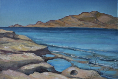 "Haraki. Stone coast", June 2014, cardboard/oil, 30x40