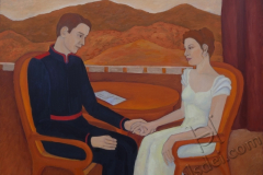 "A dream about a past life 2", August 2015, canvas/oil, 95x70