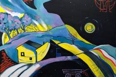 "The night is she-wolf», 2020, canvas/acrylic, 80х100cm