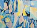 "The Sky in Bottles", 2001, canvas/oil, 98x90
