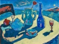 "Night still-life", 2010, cardboard/oil, 39x49