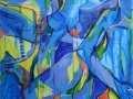 "Celestial Maidens", 2012, canvas/acrylic, 100x80