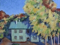 "Autumn in the yard", 2012, canvas/oil, 60x60