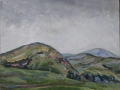 "Rain", August 2013, cardboard/oil, 30x40