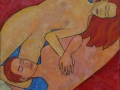 "Reflection of the Sun and Moon", February 2014, canvas/oil, 100x70