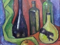 "Still Life with a Yellow Bottle", 2014, canvas/oil, 40x30