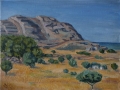 "Haraki. Rocks", June 2014, cardboard/oil, 30x40
