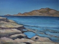 "Haraki. Stone coast", June 2014, cardboard/oil, 30x40