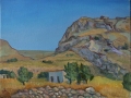 "Haraki. Hot day", June 2014, cardboard/oil, 30x40