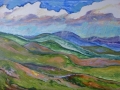 "The rain is coming,", 2014, canvas/oil, 40x60