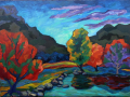 "The gorge of the river Zilim", 2017, canvas/oil, 60х80cm