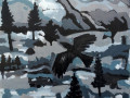 "Winter night", 2019, canvas/acrylic, 80х100cm